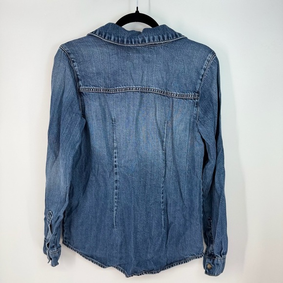 KUT From The Kloth Denim Long Sleeve Button Up Collared Shirt - Picture 2 of 5